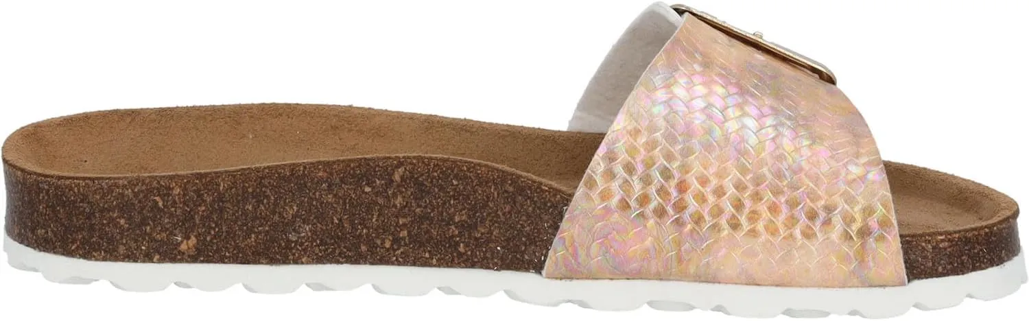 Women's Malta EGS Aurora by Sila Sahin Mules - Elegant Sandals Made in Spain - Comfortable Slippers with Cork Footbed - Fashionable Summer Shoes