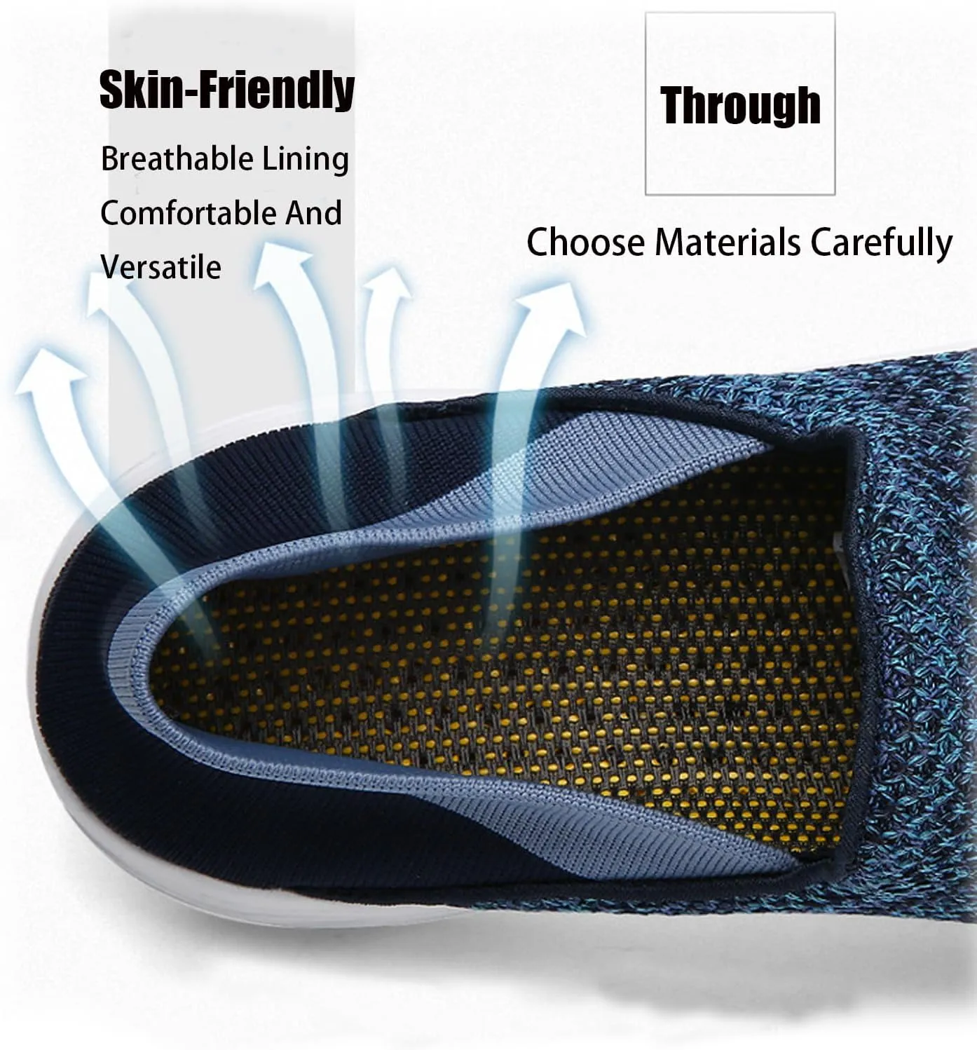 Women'S Mesh Knit Wide Width Orthopedic Loafers Comfortable Breathable Arch Support Slip-On Nurse Non-Slip Walking Sneakers Casual Lightweight Low-Top Office Work Shoes