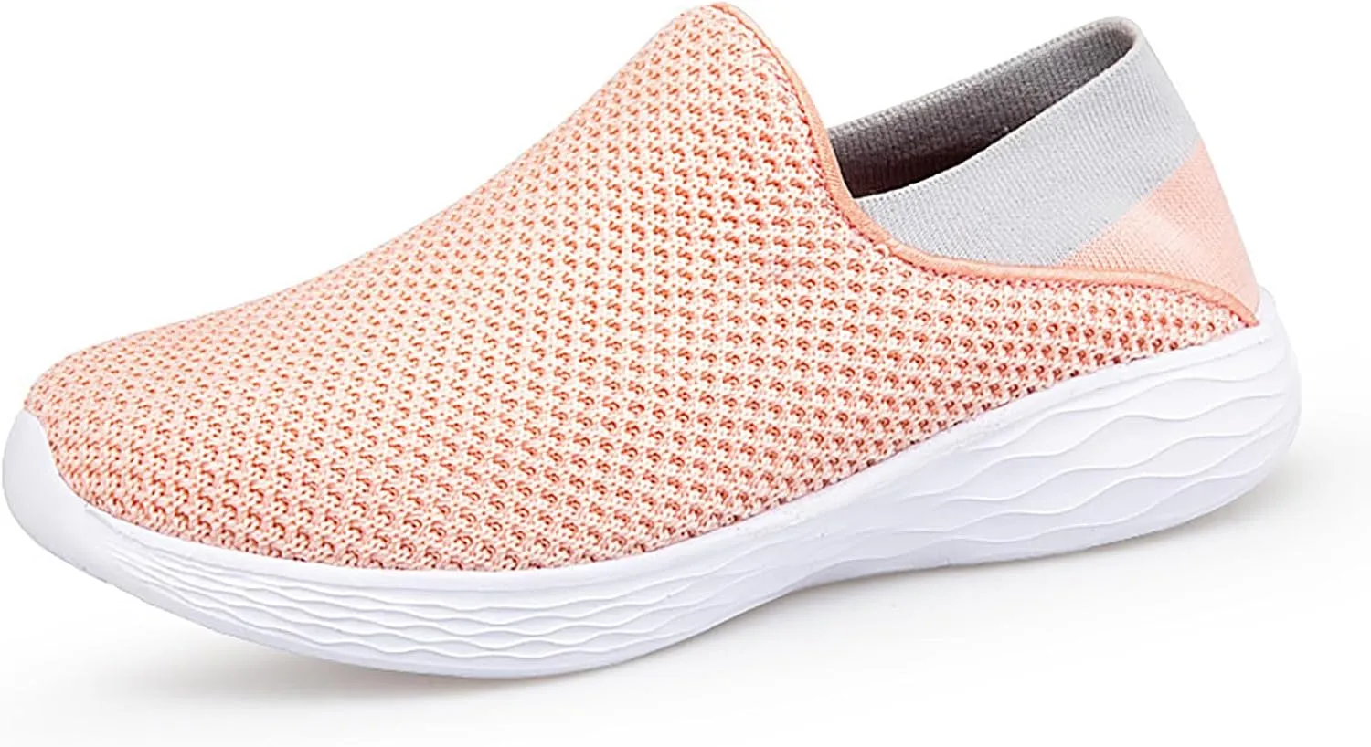 Women'S Mesh Knit Wide Width Orthopedic Loafers Comfortable Breathable Arch Support Slip-On Nurse Non-Slip Walking Sneakers Casual Lightweight Low-Top Office Work Shoes