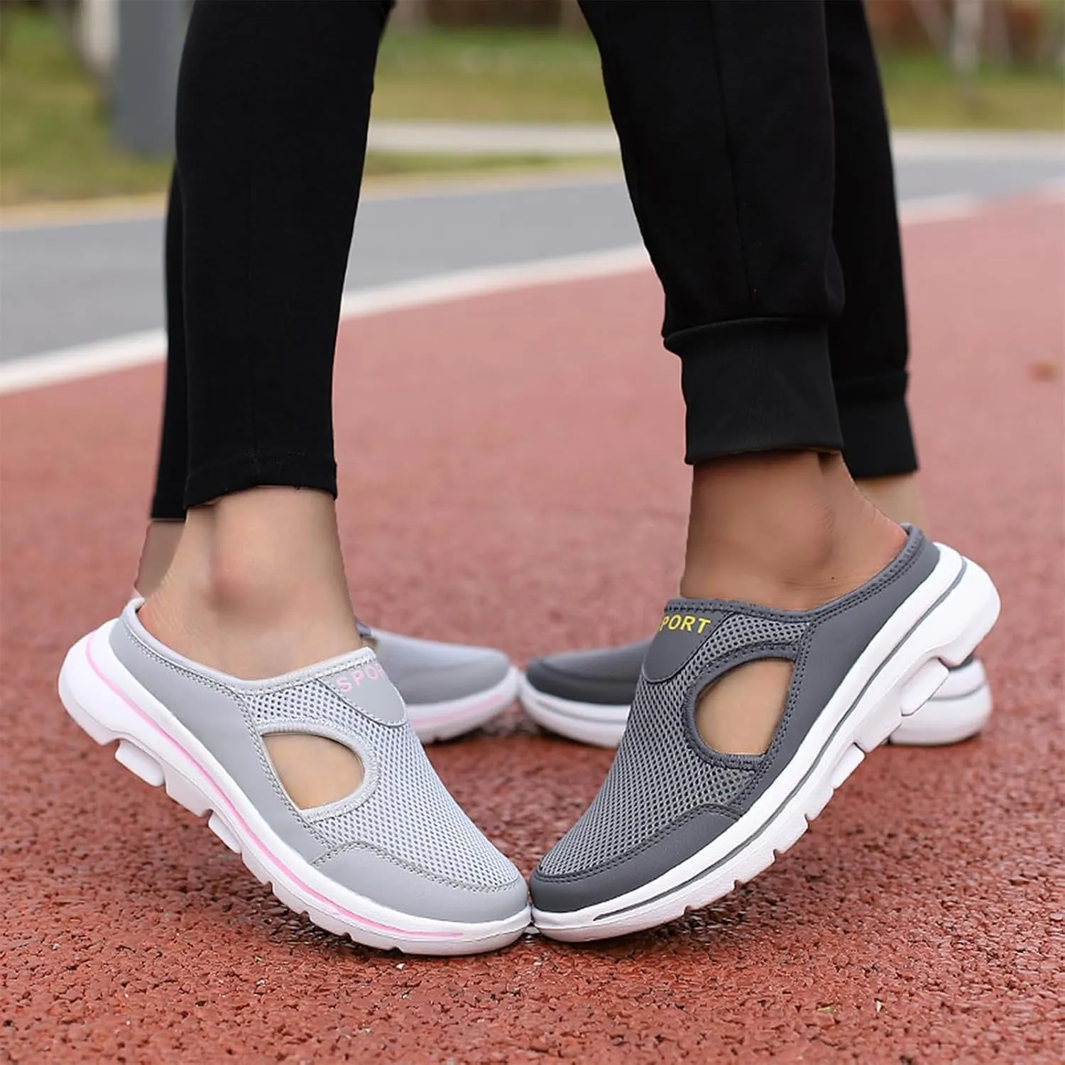 Women's Mules & Clogs Orthopedic Slip On Shoes for Women Men Lightweight Open Back Shoes Comfort Walking Shoes Breathable Slippers Closed Toe Slides