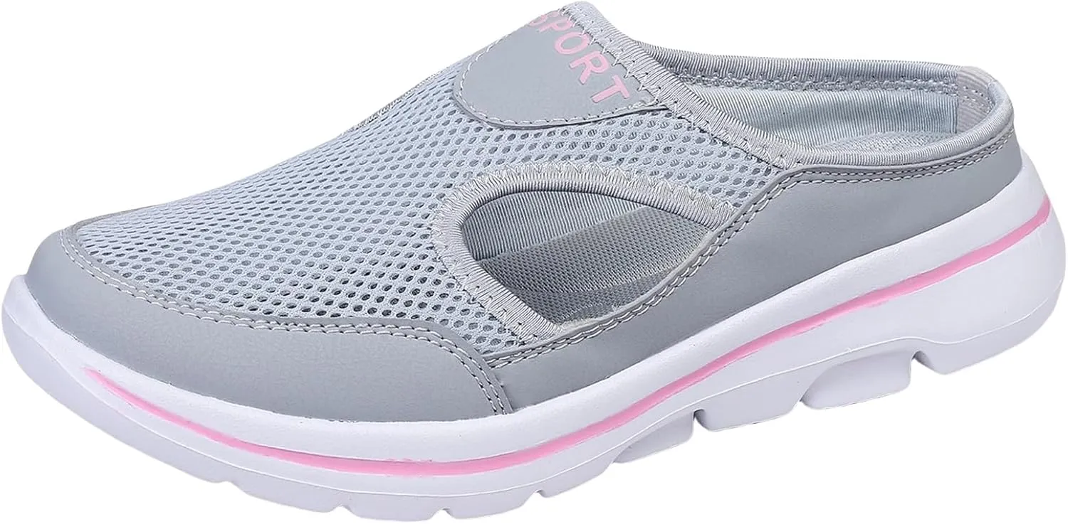 Women's Mules & Clogs Orthopedic Slip On Shoes for Women Men Lightweight Open Back Shoes Comfort Walking Shoes Breathable Slippers Closed Toe Slides