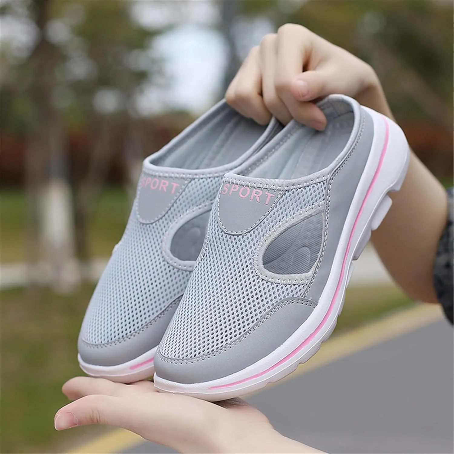 Women's Mules & Clogs Orthopedic Slip On Shoes for Women Men Lightweight Open Back Shoes Comfort Walking Shoes Breathable Slippers Closed Toe Slides