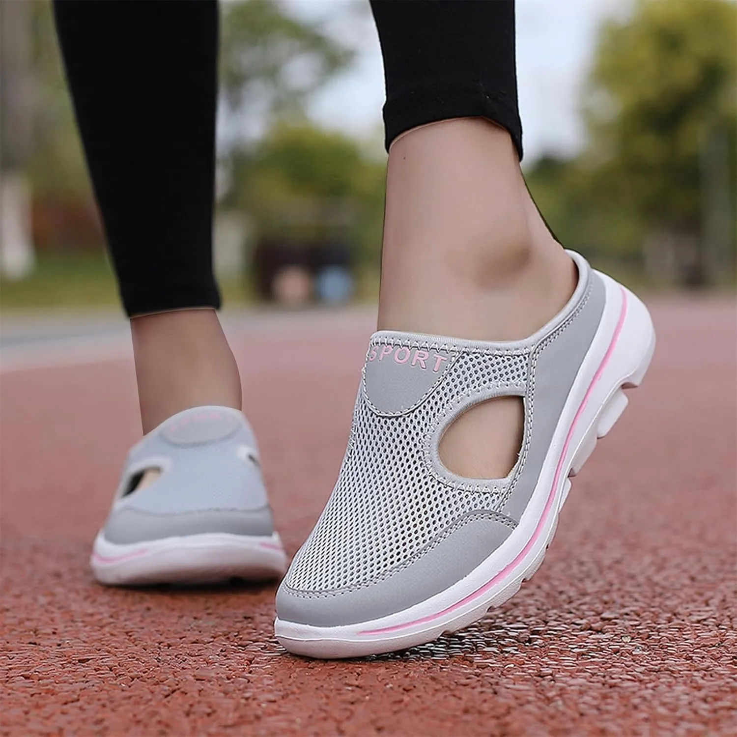 Women's Mules & Clogs Orthopedic Slip On Shoes for Women Men Lightweight Open Back Shoes Comfort Walking Shoes Breathable Slippers Closed Toe Slides