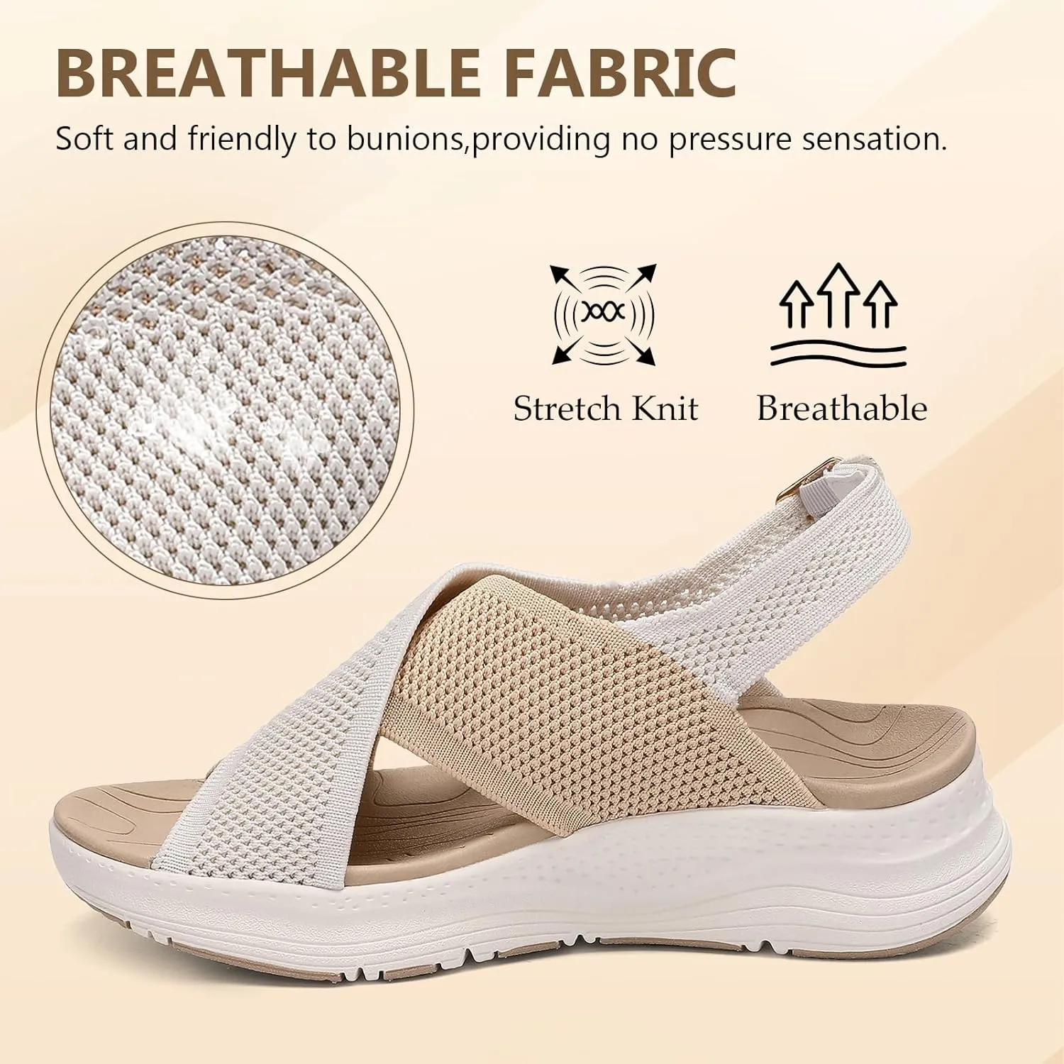 Womens Orthopedic Sandals Ladies Recovery Sport Outdoor Adjustable Strap Sandals with Comfortable Plantar Fasciitis Arch Support