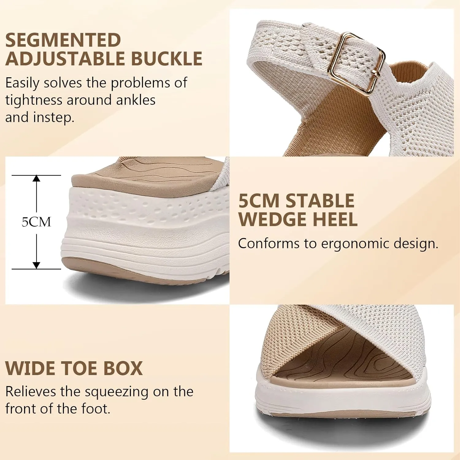 Womens Orthopedic Sandals Ladies Recovery Sport Outdoor Adjustable Strap Sandals with Comfortable Plantar Fasciitis Arch Support
