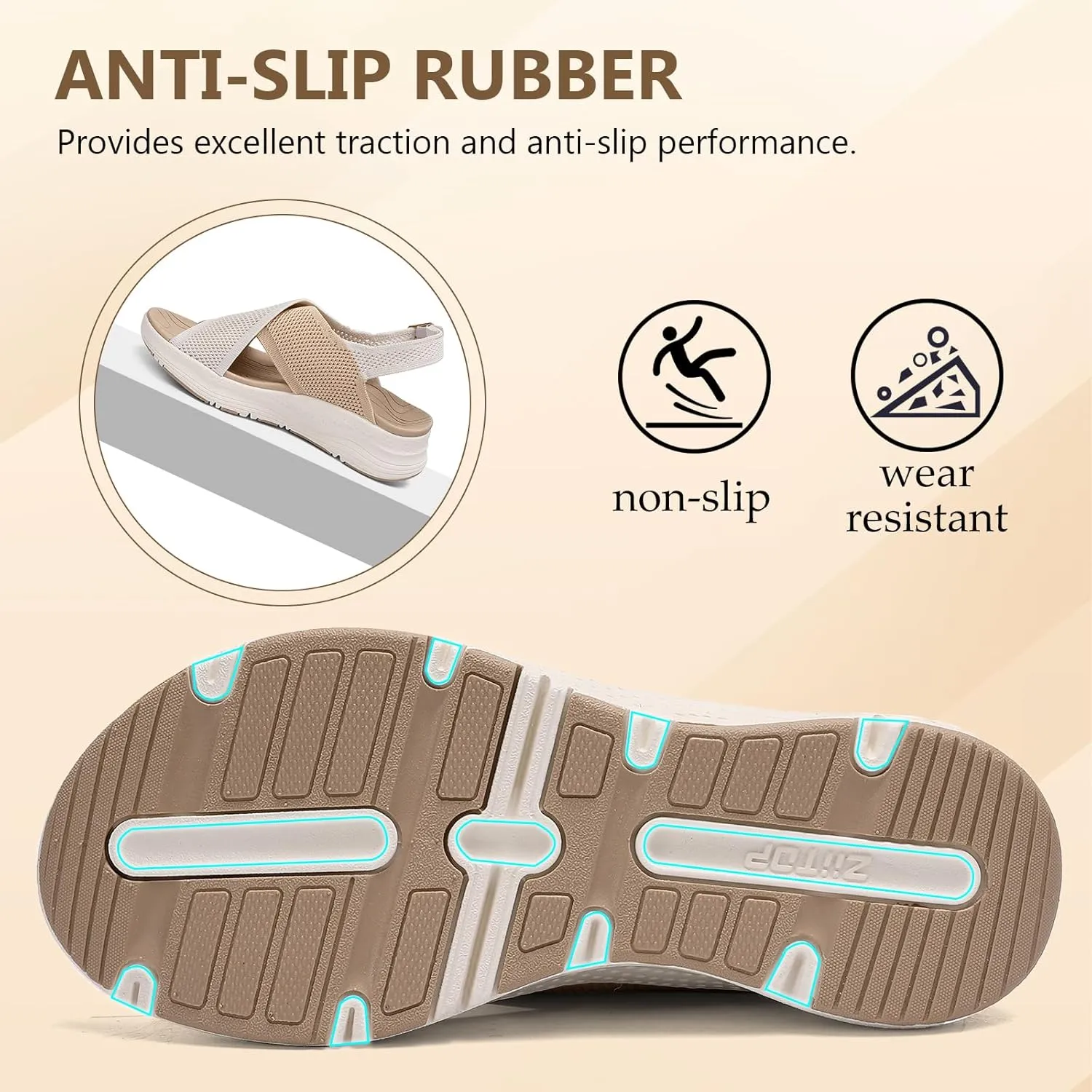 Womens Orthopedic Sandals Ladies Recovery Sport Outdoor Adjustable Strap Sandals with Comfortable Plantar Fasciitis Arch Support