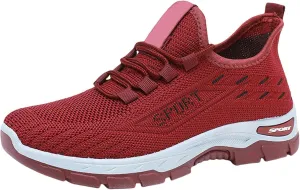 Women's Orthopedic Shoes with Arch Support Slip On Mesh Breathable Casual Flats Loafers Comfortable Soft Woman Comfort Diabetic Fashion Walking Shoes Running Sneakers