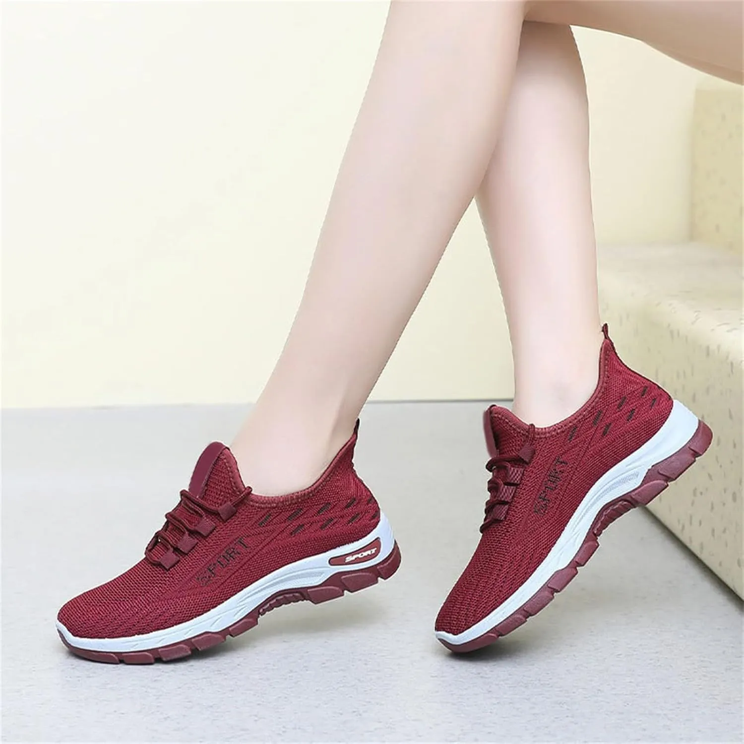 Women's Orthopedic Shoes with Arch Support Slip On Mesh Breathable Casual Flats Loafers Comfortable Soft Woman Comfort Diabetic Fashion Walking Shoes Running Sneakers