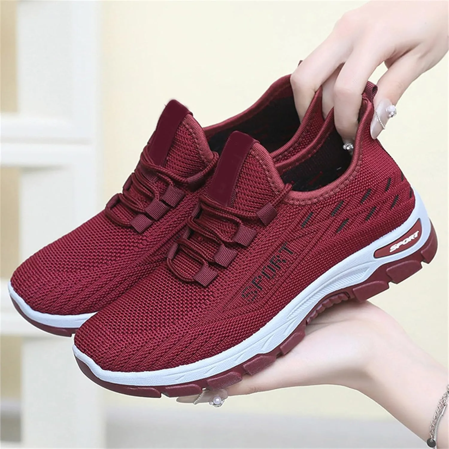 Women's Orthopedic Shoes with Arch Support Slip On Mesh Breathable Casual Flats Loafers Comfortable Soft Woman Comfort Diabetic Fashion Walking Shoes Running Sneakers