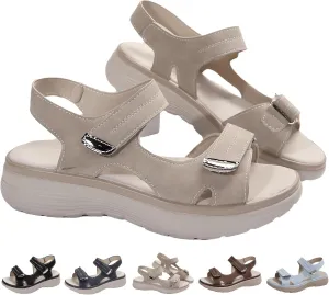 Women's Orthopedic Sport Sandals Shoes with Soft Cushion Foam Comfortable Walking Sandal Arch Support Wide Fit Dress Comfy Orthotic Recovery Athletic Travel Summer Sandal Dressy Back Strap