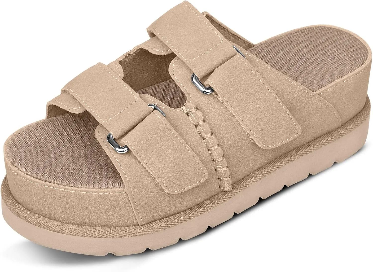 Women's Sandals Platform Slide Sandals Open Toe House Slipper Indoor Outdoor Non-Slip Sandals for Women