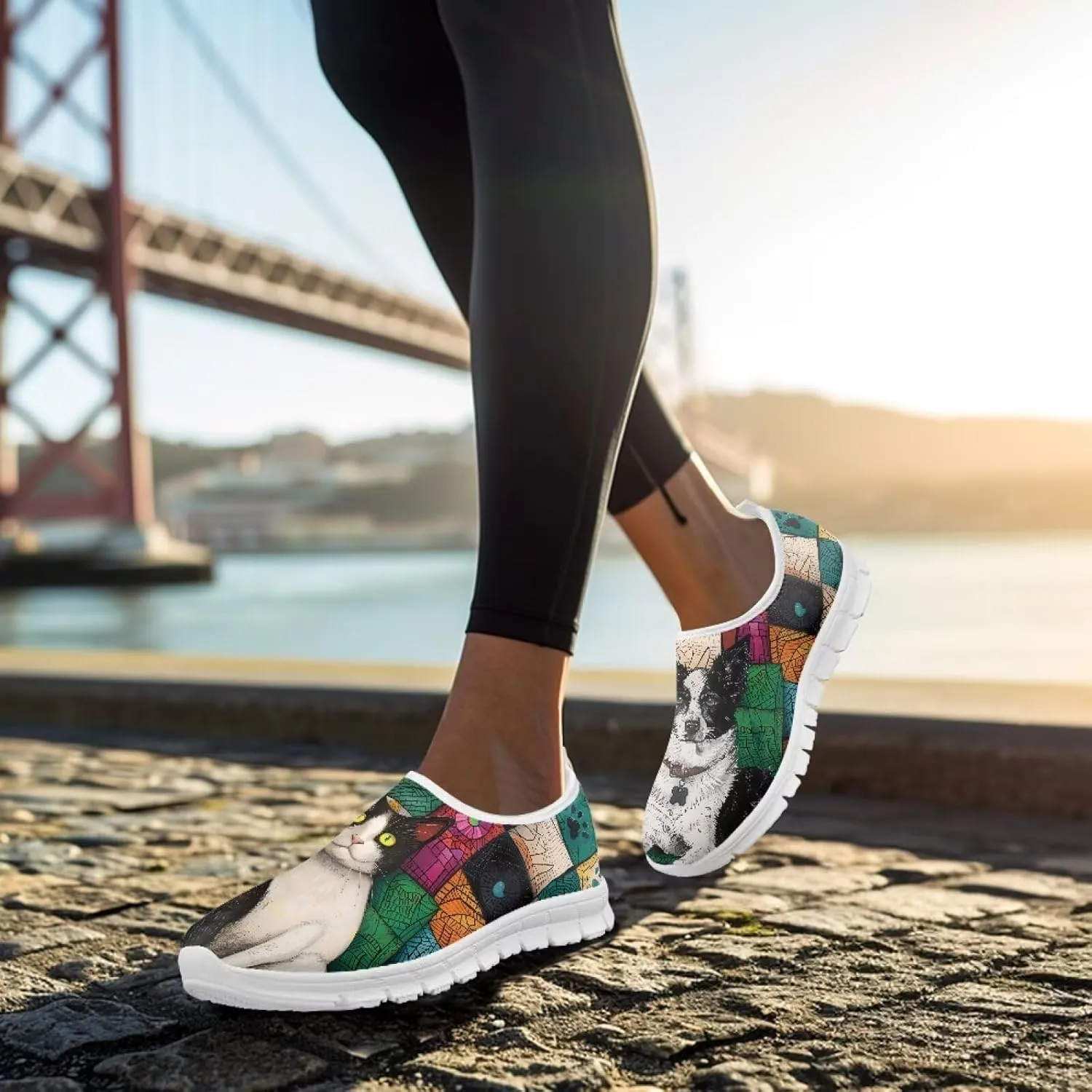 Women's Slip-on Low Top Casual Loafers Comfortable Travel Walking Shoes Non Slip Sports Running Sneakers US 5.5-11.5