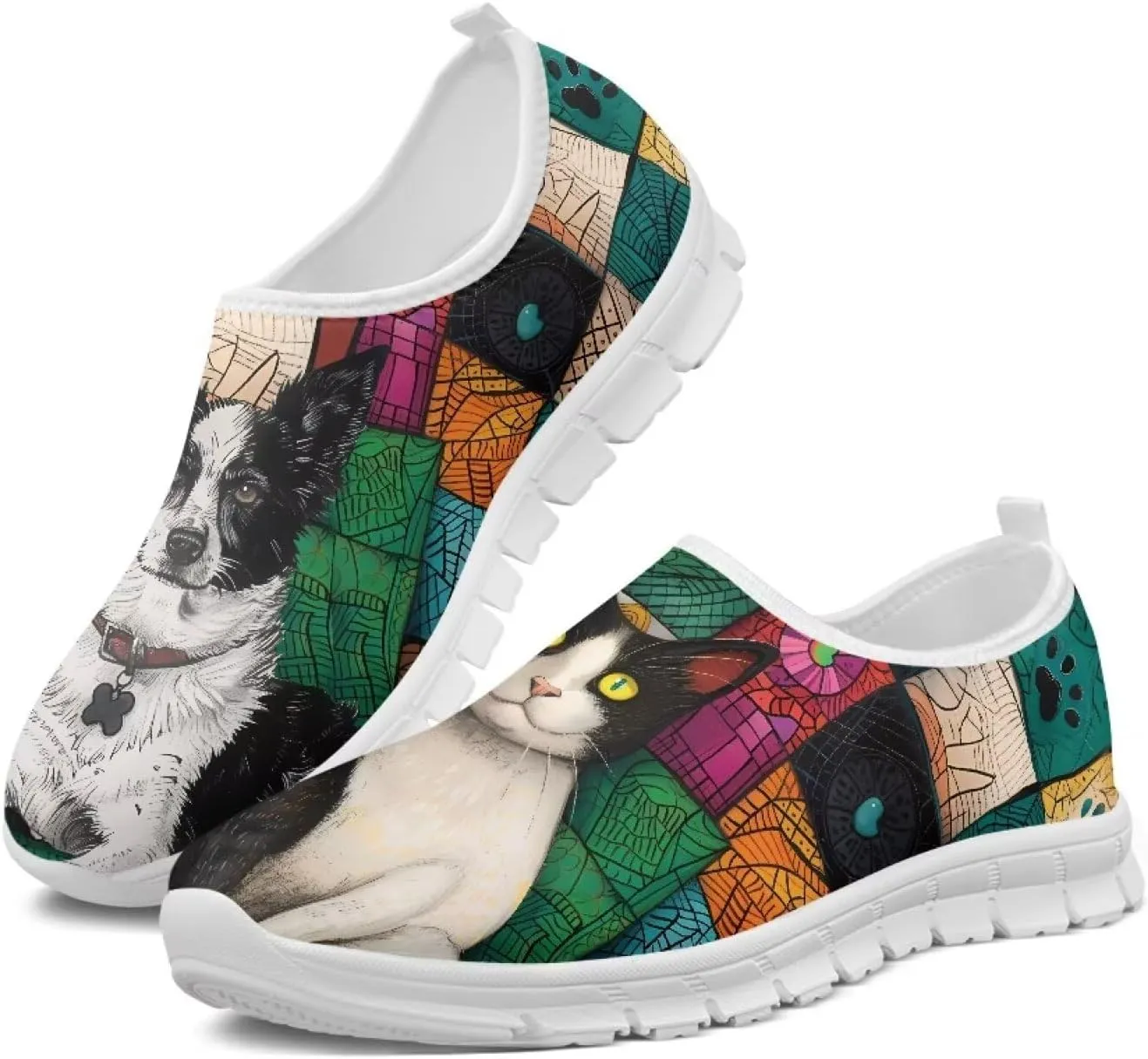 Women's Slip-on Low Top Casual Loafers Comfortable Travel Walking Shoes Non Slip Sports Running Sneakers US 5.5-11.5