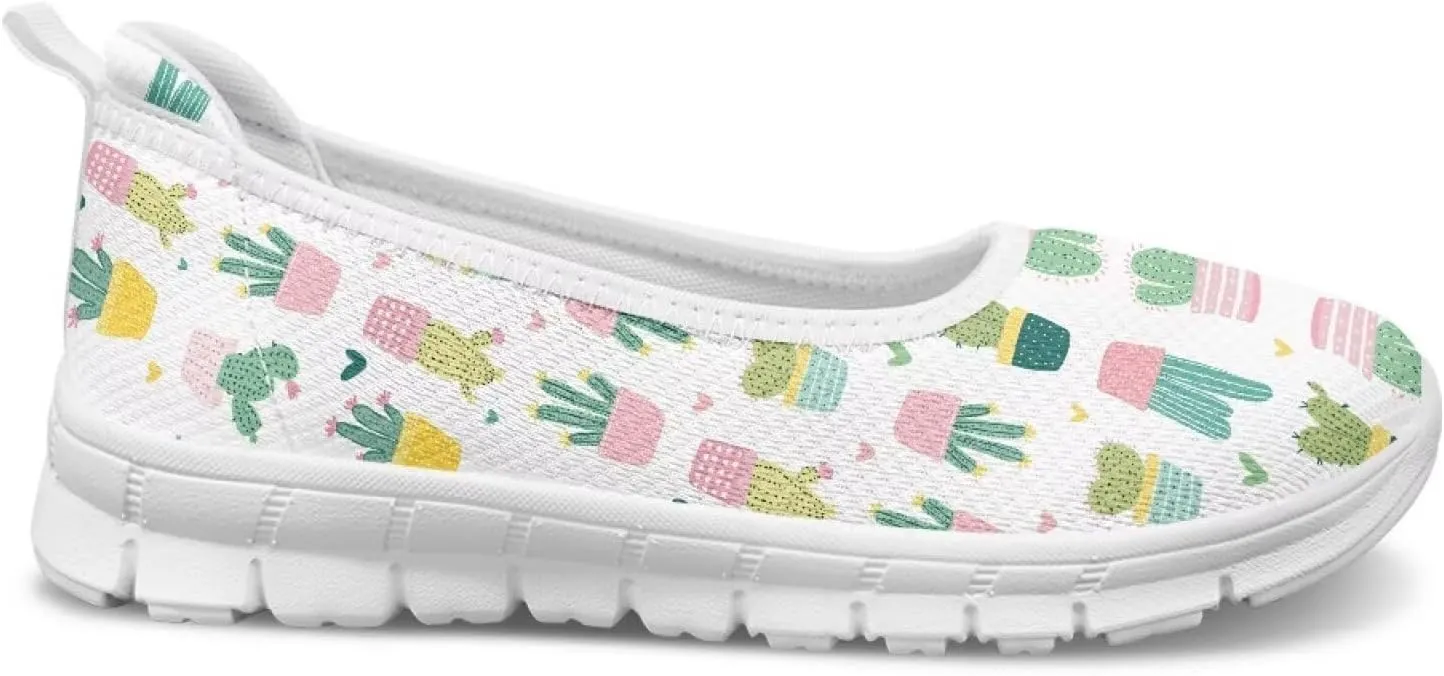 Womens Slip on Shoes Lightweight Printed Walking Shoes Stylish Loafers Non Slip Flat Shoes Low-top Casual Shoes SizeUS 6-11