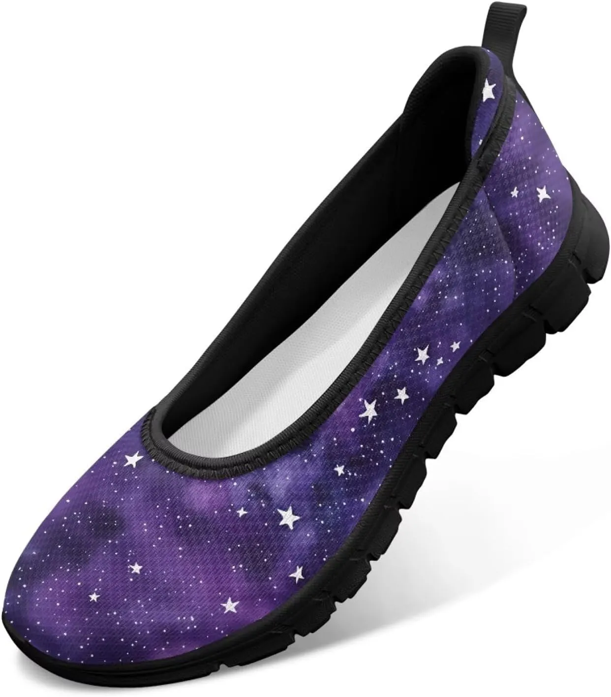 Women's Slip on Shoes Printed Lightweight Walking Shoes Stylish Loafers Non Slip Shoes Low-top Casual Shoes SizeUS 6-11
