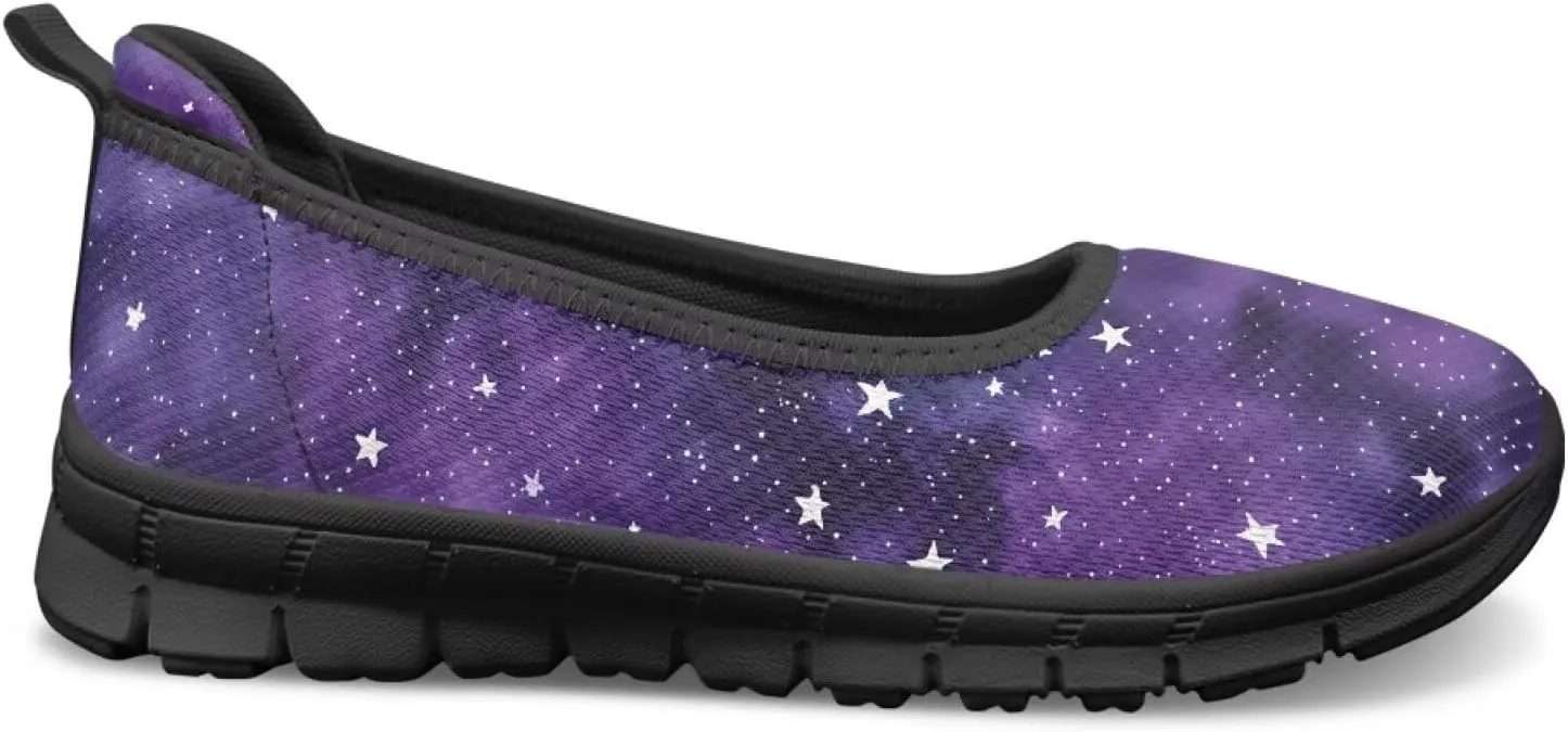 Women's Slip on Shoes Printed Lightweight Walking Shoes Stylish Loafers Non Slip Shoes Low-top Casual Shoes SizeUS 6-11