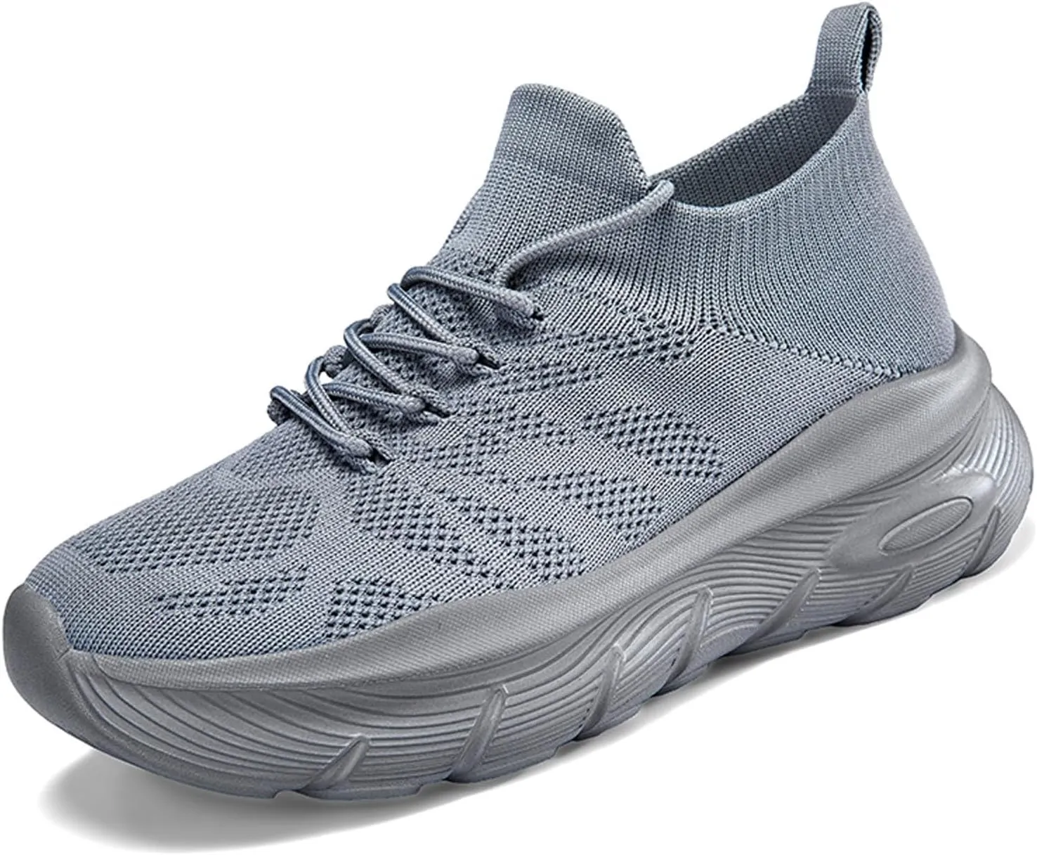 Women's Spring and Summer Fashion Solid Color Mesh Lace Up Sneakers Casual Comfortable Womens Size 8 Water Socks