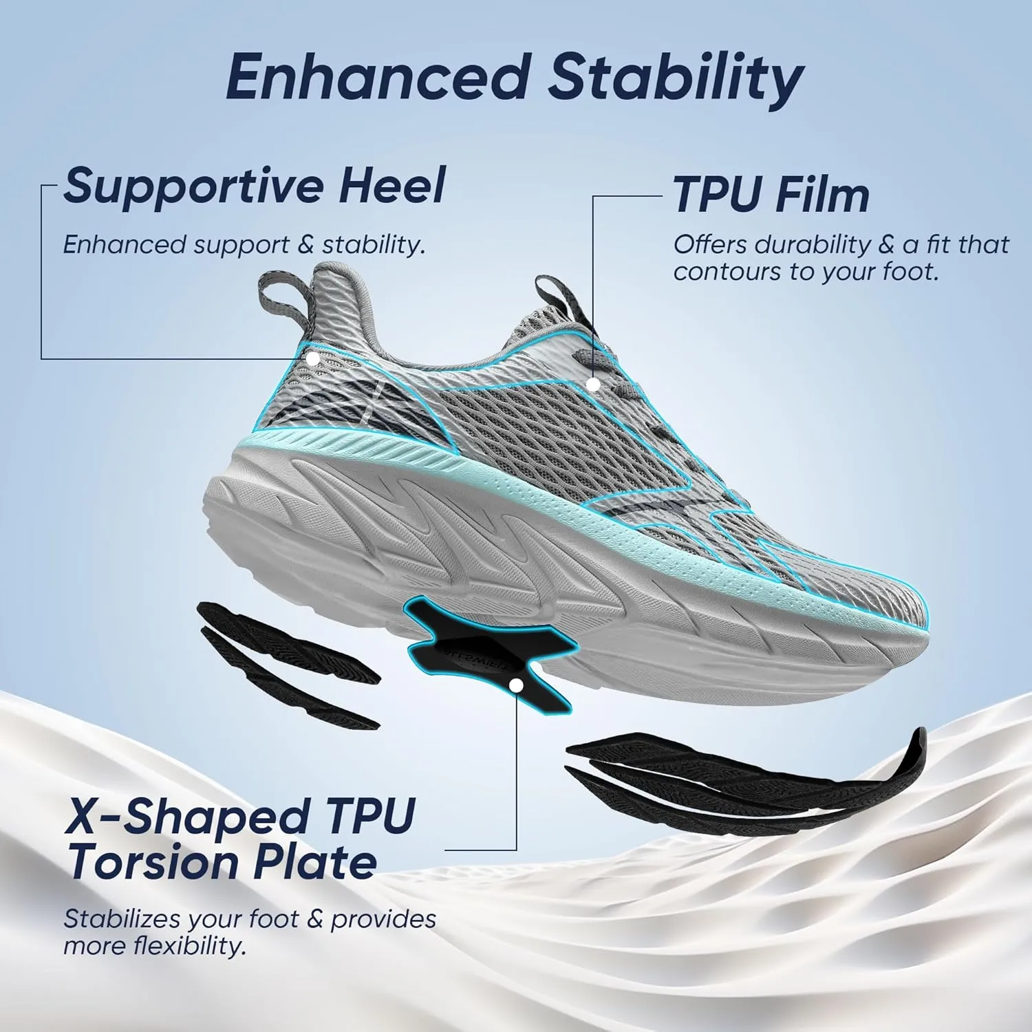 Women's Walking Shoes Comfortable ActiveEase Running Tennis Athletic Gym Workout Cross Training Sneakers