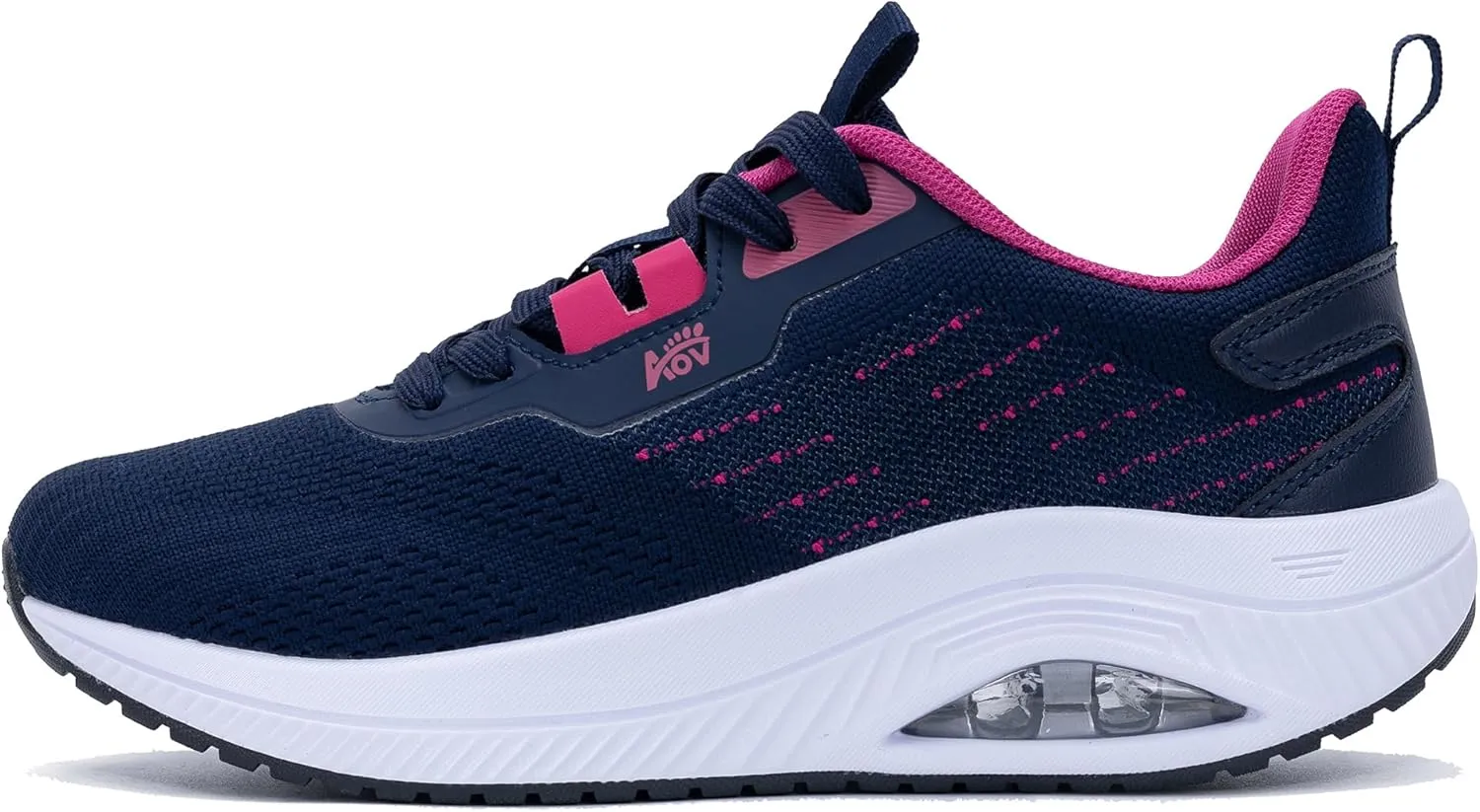 Women's Walking Shoes with Arch Support Orthotic Sneakers for Plantar Fasciitis Heel and Foot Pain Relief Tennis BlueRed Size 7