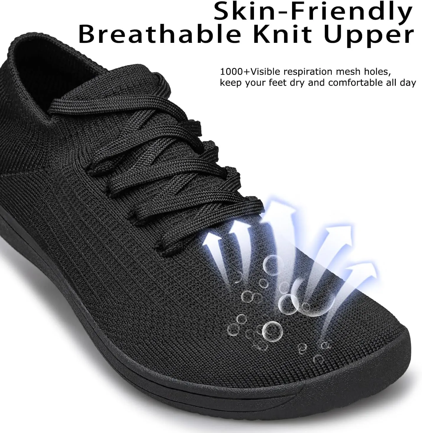 Womens Wide Toe Walking Shoes Minimalist Barefoot Shoes Zero Drop Sole Non Slip Comfortable Lightweight Wide Width Sneakers