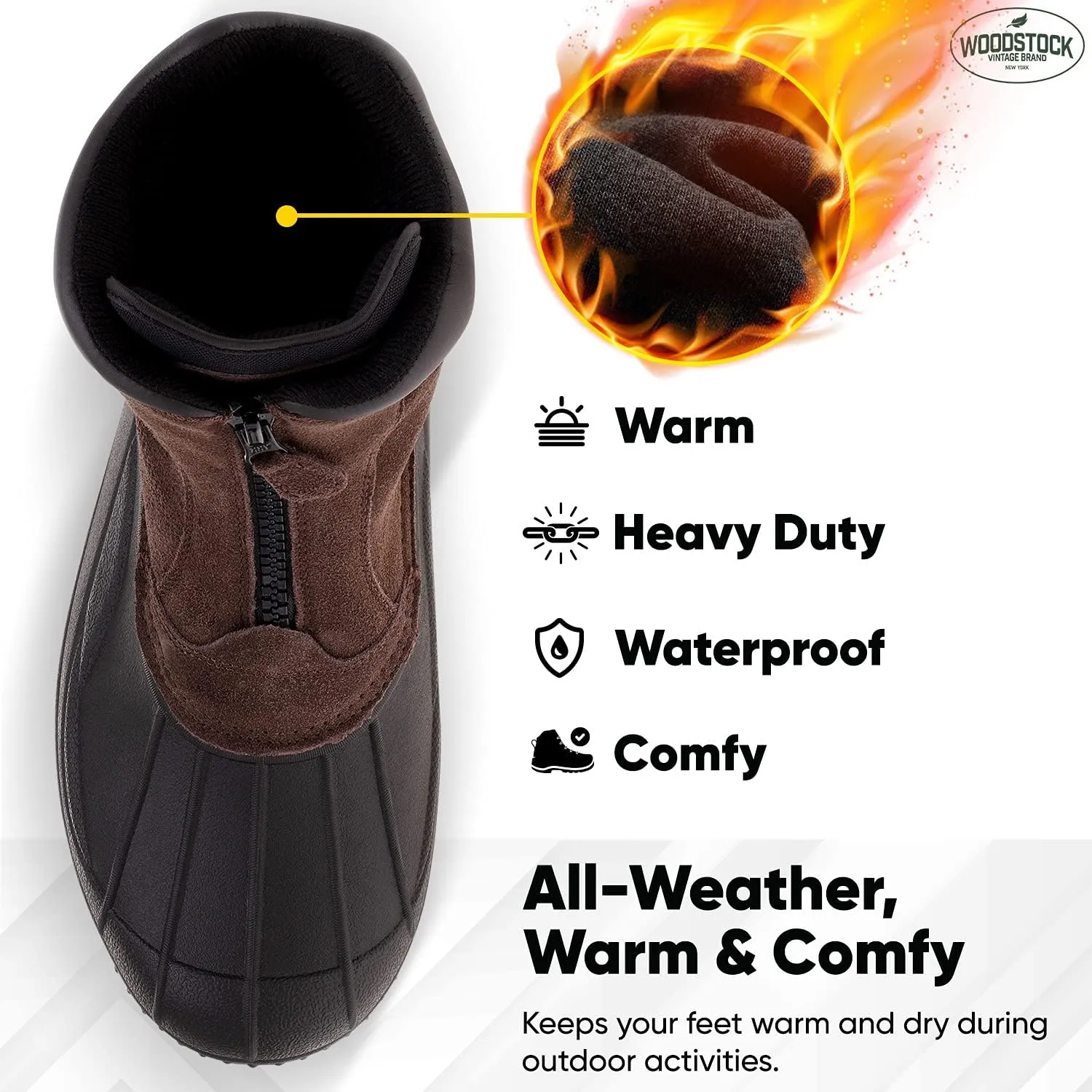 Woodstock Mens Brock Snow Boots