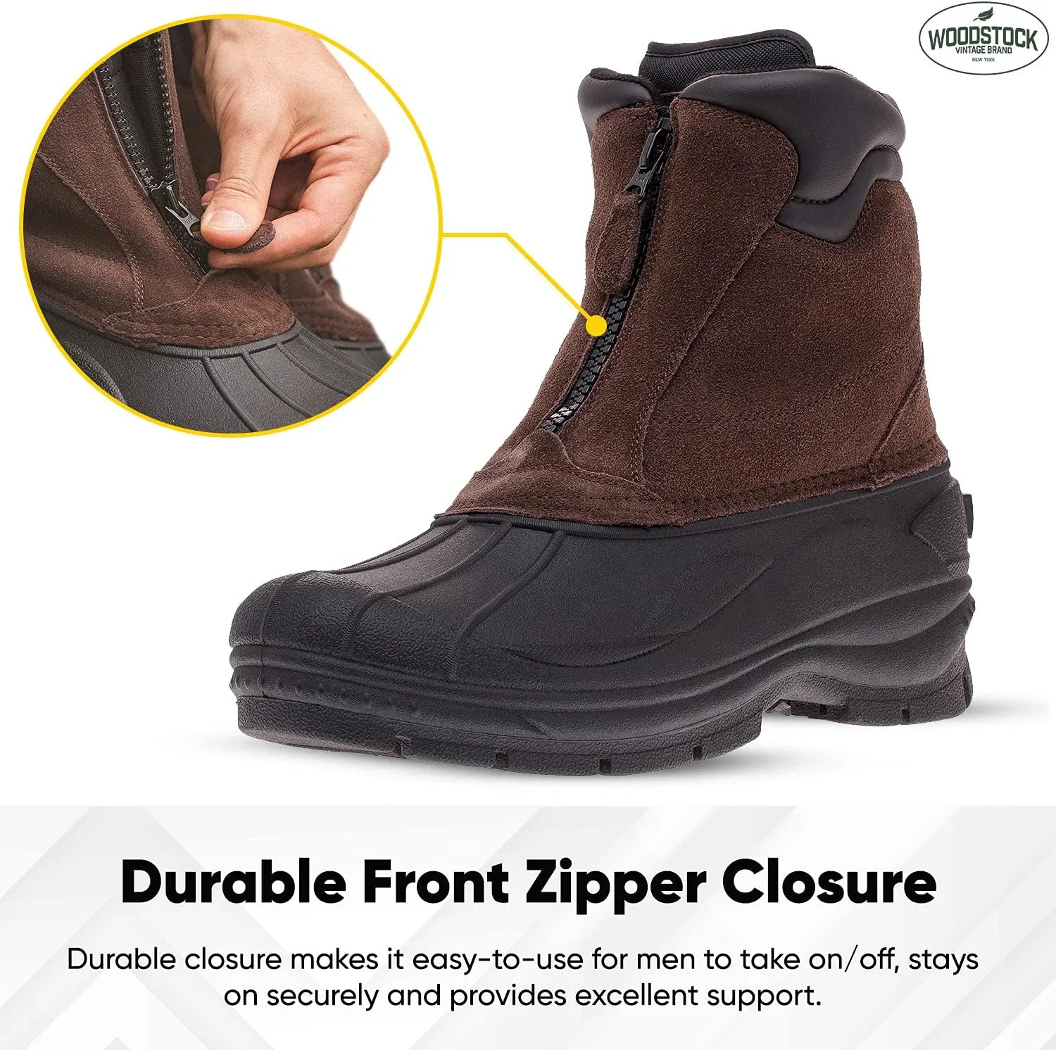 Woodstock Mens Brock Snow Boots