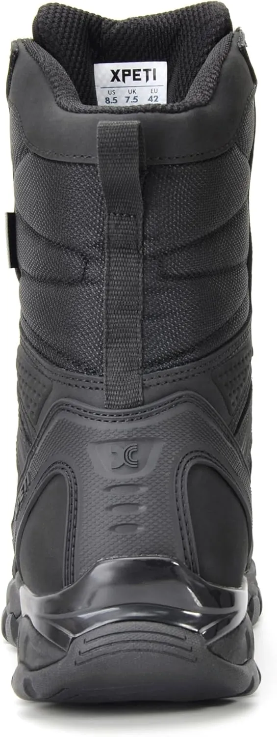 XPETI DUTY Men's X-FORCE 8'' Leather Military Boots Waterproof Tactical Boots