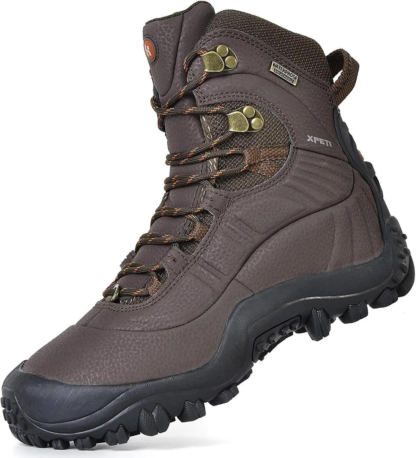 XPETI Men’s Thermator Mid-Rise Lightweight Hiking Insulated Non-Slip Outdoor Boots