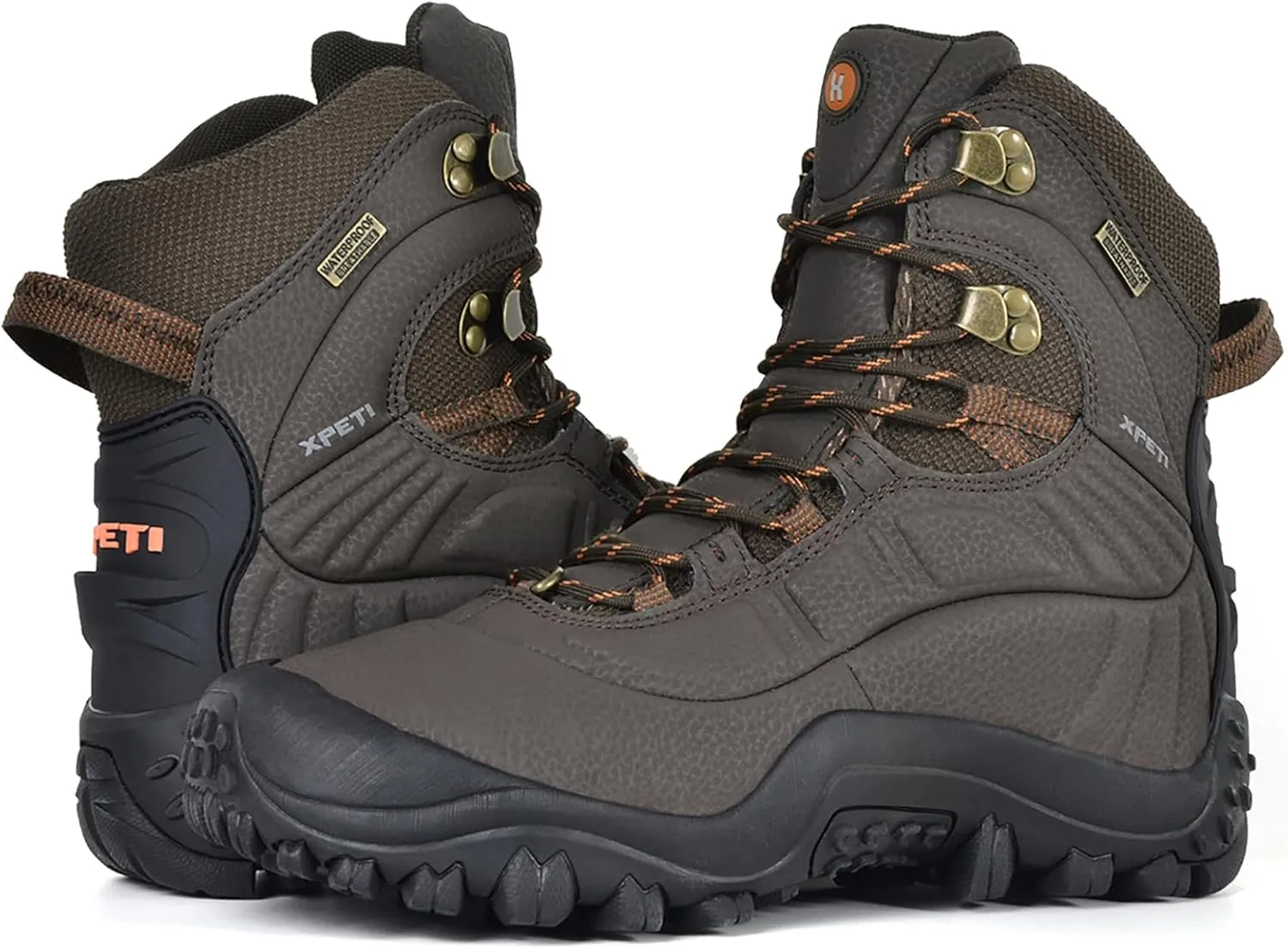 XPETI Men’s Thermator Mid-Rise Lightweight Hiking Insulated Non-Slip Outdoor Boots