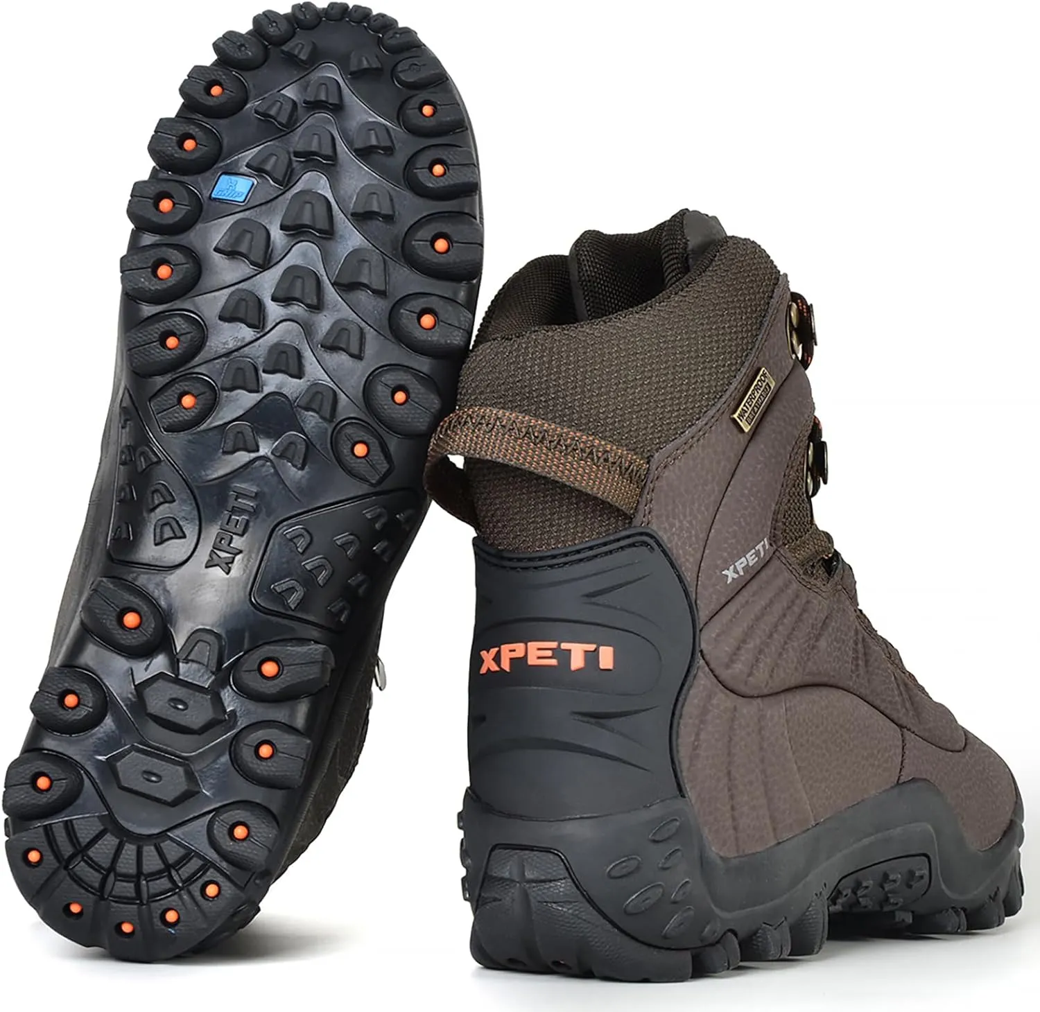 XPETI Men’s Thermator Mid-Rise Lightweight Hiking Insulated Non-Slip Outdoor Boots