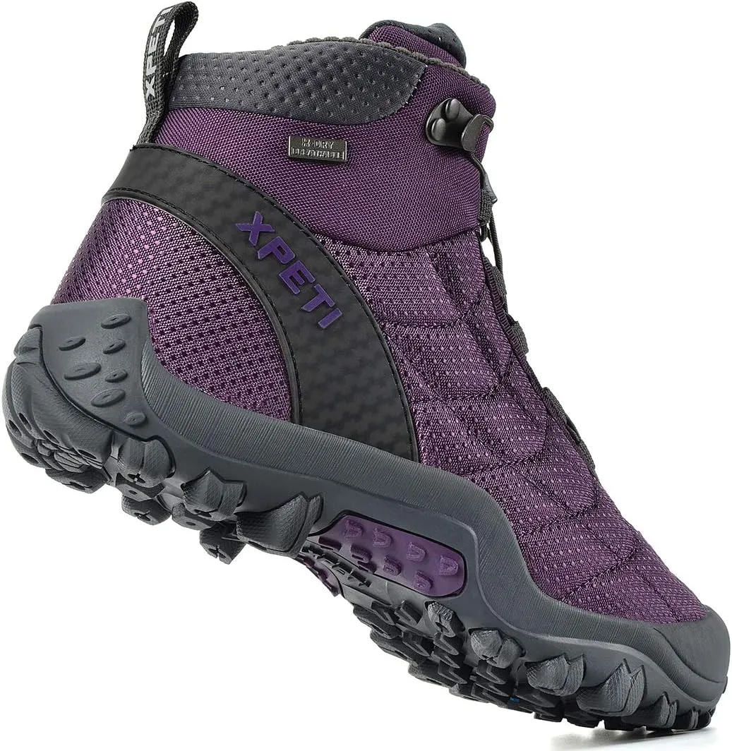 XPETI Women's Crest Thermo Waterproof Winter Hiking Boots Insulated