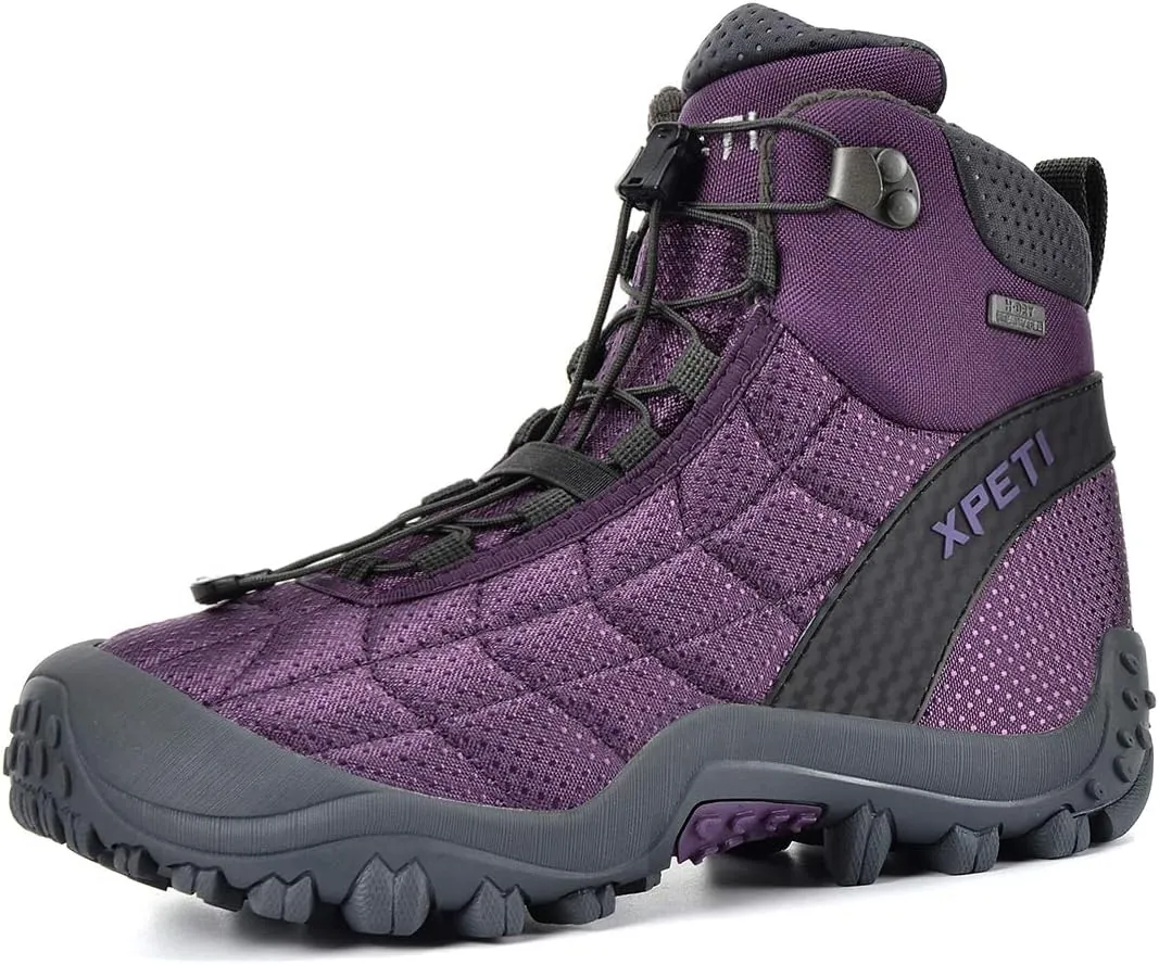 XPETI Women's Crest Thermo Waterproof Winter Hiking Boots Insulated