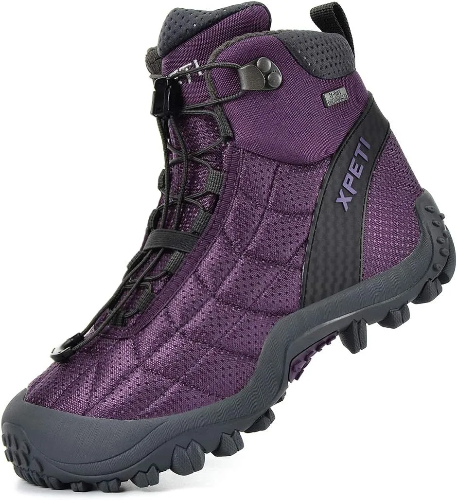 XPETI Women's Crest Thermo Waterproof Winter Hiking Boots Insulated