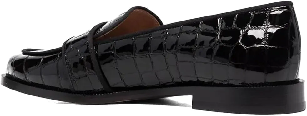 XYD Women's Closed Almond Toe Slip On Moccasins Low Heel Flats Comfy Formal Casual Office Work Dress Loafers Shoes