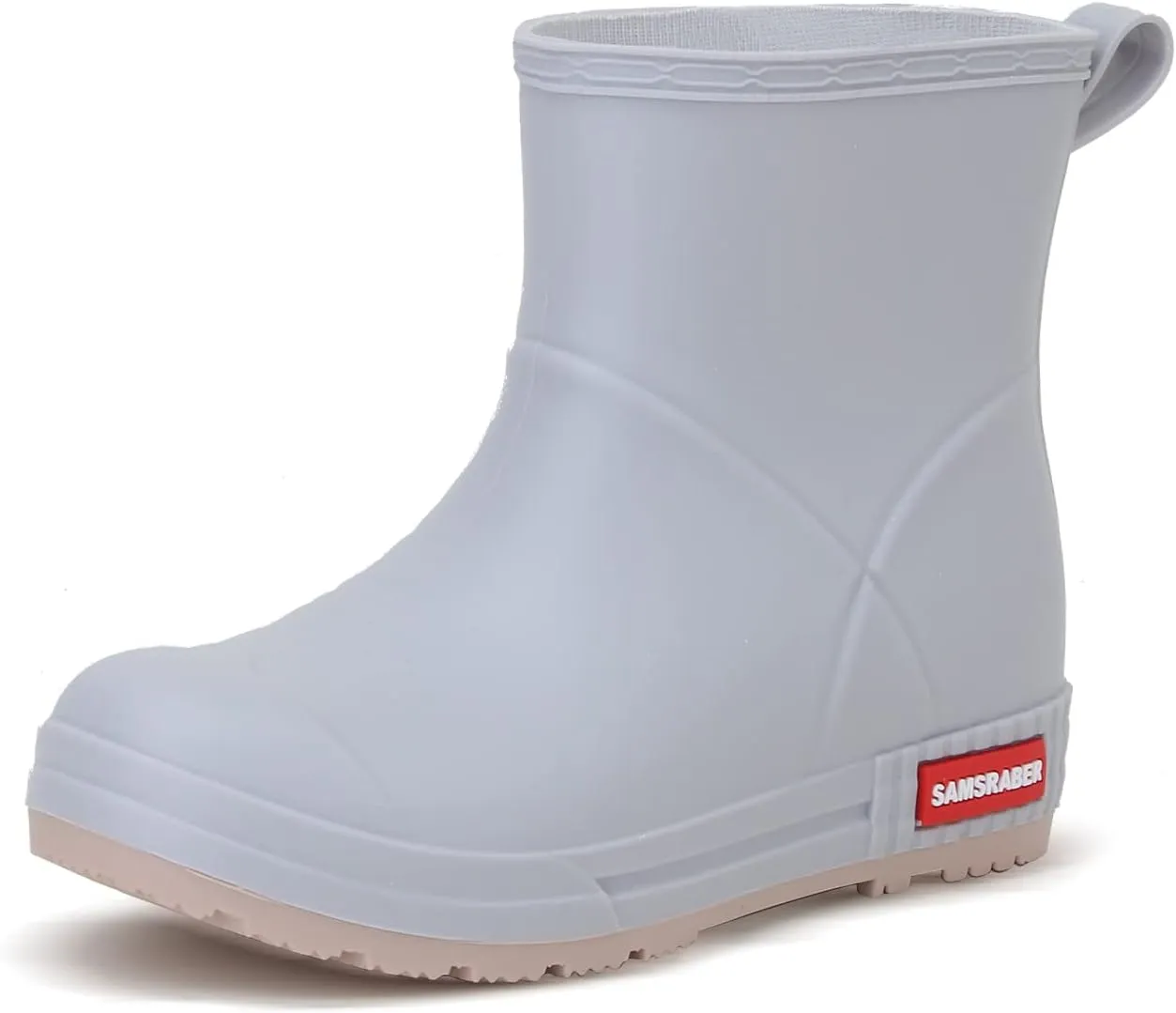 YUHITYGZGS Short Rain Boots for Women and Men, Lightweight Waterproof Garden Boots, Anti-Slip Chelsea Womens Rain Boots, Stylish Mid Heel rubber Ankle Booties with Comfy Insoles for Outdoor