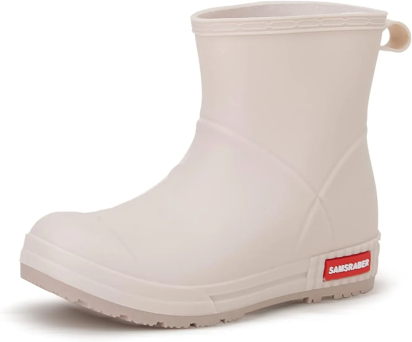 YUHITYGZGS Short Rain Boots for Women and Men, Lightweight Waterproof Garden Boots, Anti-Slip Chelsea Womens Rain Boots, Stylish Mid Heel rubber Ankle Booties with Comfy Insoles for Outdoor