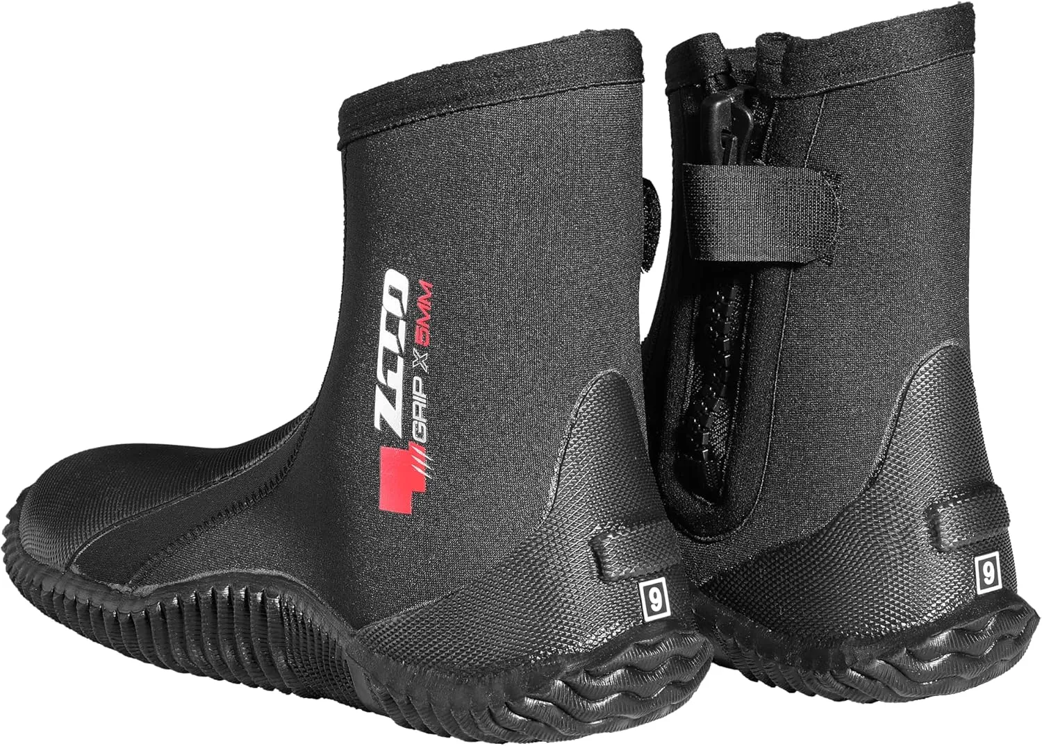 ZCCO 5mm Neoprene Diving Boots with Anti-Slip Sole - Water Sport Boots for Men and Women - Snorkeling, Scuba Diving, Surfing, Rafting, Windsurfing