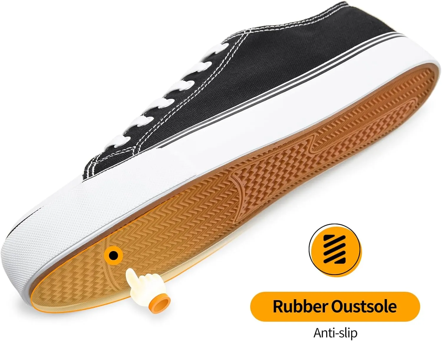 ZGR Mens Classic Casual Shoes,Lace-up Fashion Sneakers,Low Top Canvas Sneakers for Men