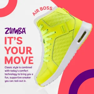 ZUMBA Street Boss Comfy High Top Gym Shoes Active Dance Workout Shoes for Women