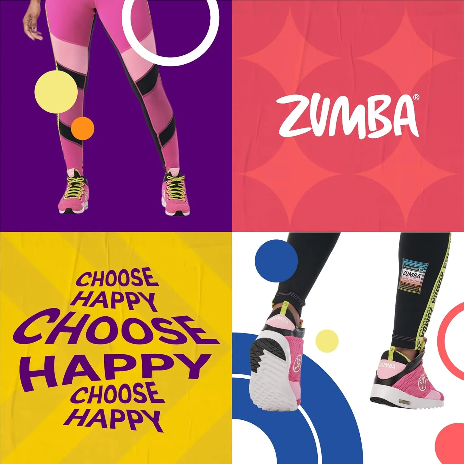 ZUMBA Women's Air Boost Sneakers, Low-Top Dance Sneakers