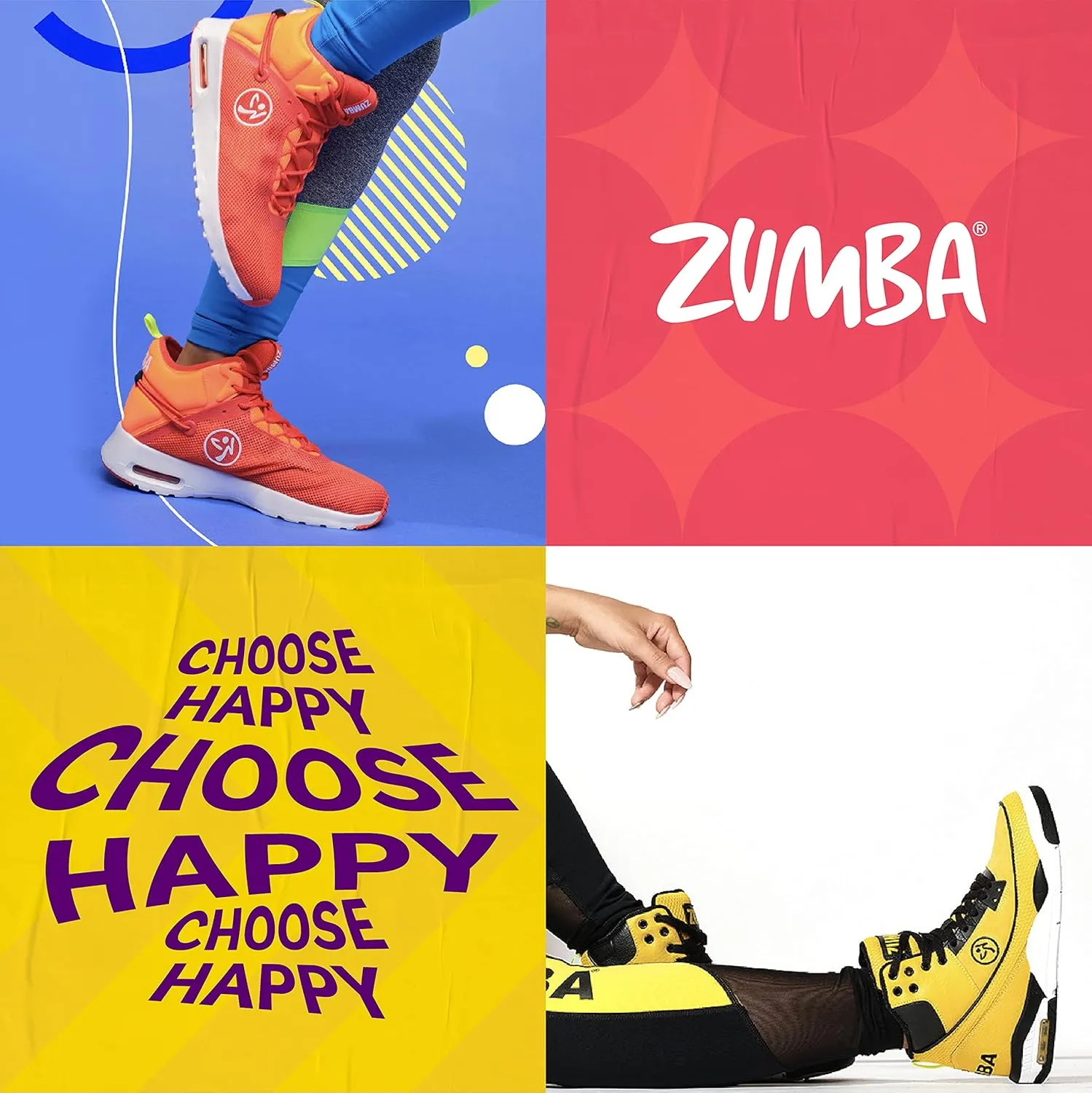 ZUMBA Women's Air Boost Sneakers, Low-Top Dance Sneakers